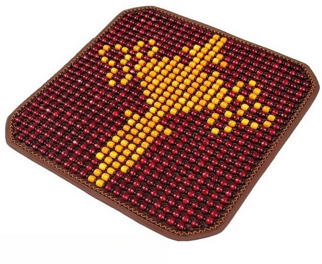 천연 원목 대나무 구슬 방석 차량용 시트 여름 매트, 나무구슬 중국매듭, 1개