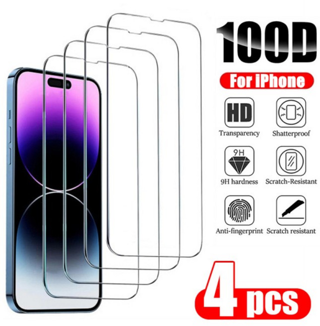 아이폰 14 프로 맥스 14 플러스 프로 화면 보호대 강화 유리 아이폰 13 16 15 12 11 맥스 12 미니 13 미니 유리 4 개, [00] For iPhone 15 Plus