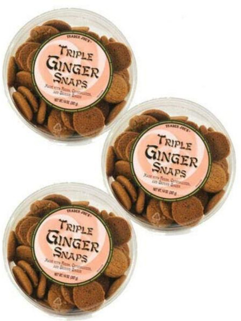 Trader Joe's 트리플 진저 스냅 3팩, 397g, 3개