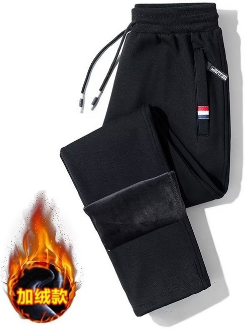 BEST CLASSIC 男款秋冬加絨休閒長褲 刷毛運動褲