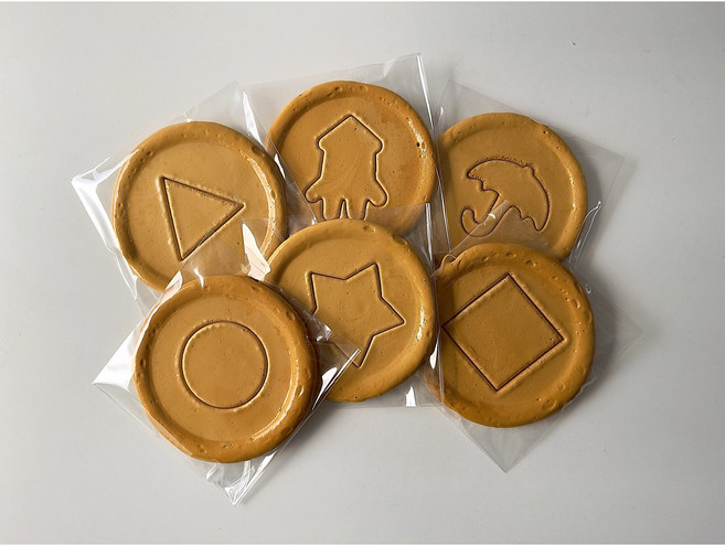 다고나 달고나 게임 뽑기 세트 (6개) 오징어게임, 5세트, 180g