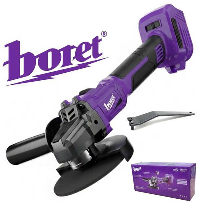 디월트 호환 보레트 충전 무선 핸드 그라인더 본체만 베어툴 속도조절 글라인더 4인치 5인치 충전식 전동 앵글 전기 휴대용 그라인드 줄눈 타일 바닥 125mm 철근 인테리어 현장용, 1세트