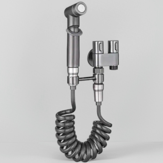 에이엔티 욕실 베란다 청소 분사기 스프레이건 세트, 다크그레이, 1개