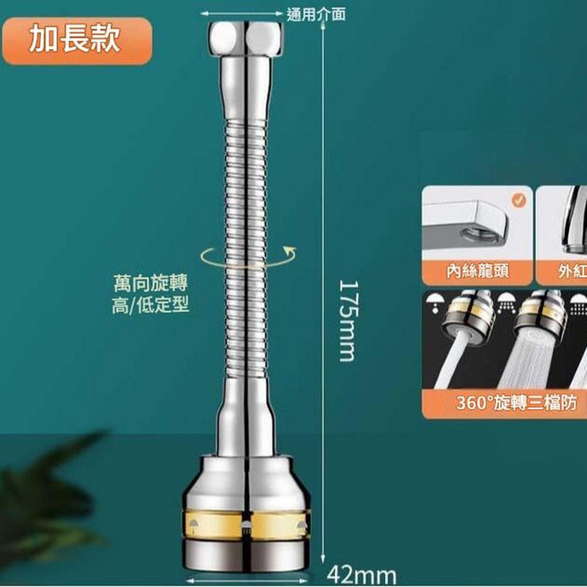 HYPXL 全銅防濺水龍頭延伸器, 1個