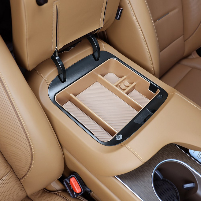 유투카 호환 디올뉴 팰리세이드 LX3 몰딩 콘솔트레이 악세사리 용품, 디올뉴 팰리세이드 풀체인지-(9인승), 상단-브라운