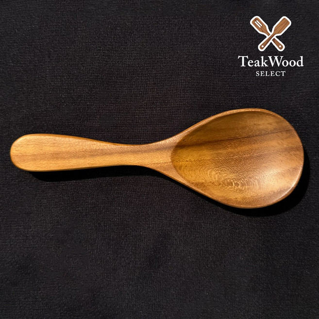 티셀 티크우드 내추럴 미니 요거트 스푼 주방조리도구, 4개, 내추럴원목