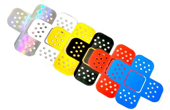 데일리쇼핑 자동차 스크래치 긁힘 상처 반창고 스티커 대일밴드 데칼스티커 포인트 스크래치커버 스쿠터, 2개, 홀로그램