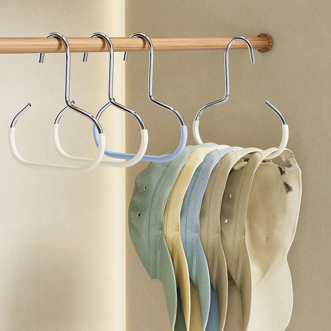 해피유통 모자 수납 가정용 행거 후드 행거 jhXG03, 랜덤 발색