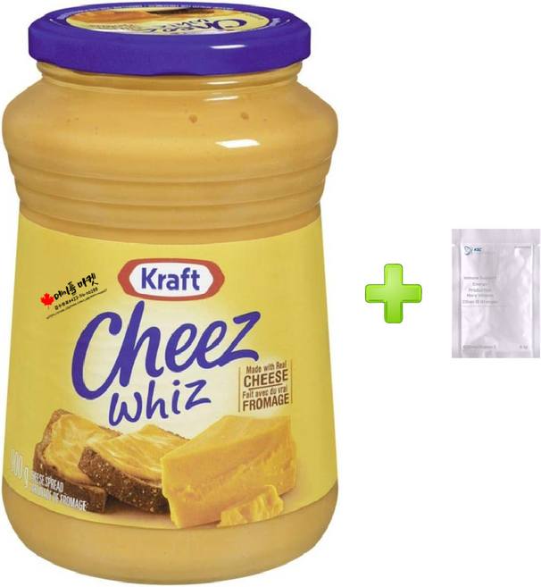 크래프트 치즈 위즈 오지리날 리얼 치즈 900g+멀티비타민 1개 캐나다 직배송 Kraft Cheez Whiz Made with Real Cheese, 900g