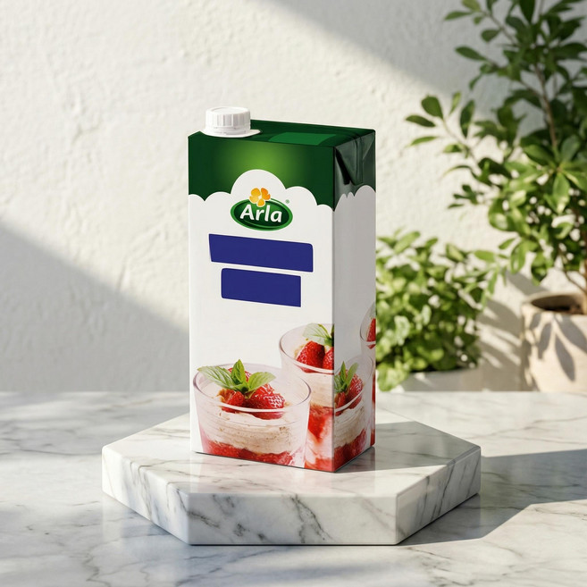 [아이스박스포함] 알라 휘핑크림 1L 동물성 무가당, 1개