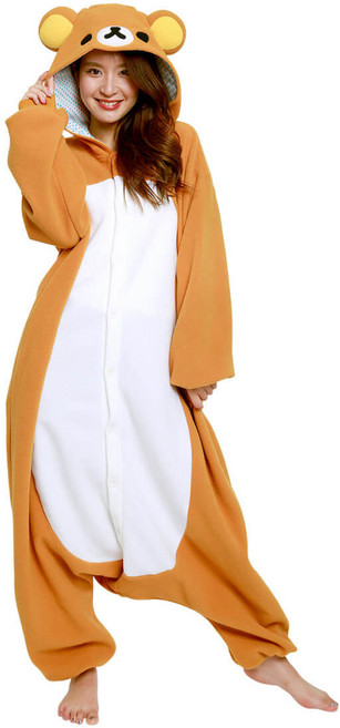 SAZAC 사작 리락쿠마 키구루미 인형 잠옷 변장 할로윈 파티 캐릭터 옷 연극 축제 의상 가장 행렬 복장 코스프레 코스튬 무대 연출 캐릭터, SAZAC 사작 리락쿠마 키구루미 인형 잠옷 변장 할로