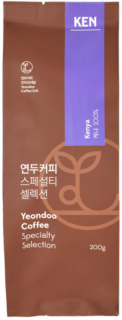 연두커피 케냐AA TOP 고소한 당일로스팅 원두 200g, 1개, 홀빈(분쇄안함)