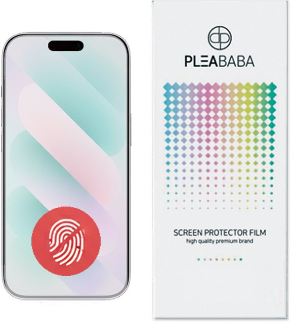 플리바바 지문방지 휴대폰 액정 보호 필름 2매 저반사 무광 매트 종이질감 필름, 1세트