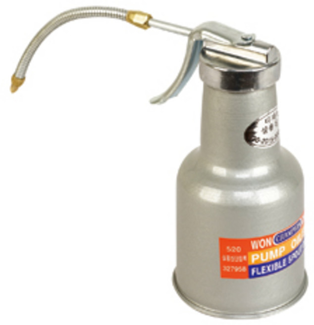 국산 자바라 오일펌프 오일샷시 수동펌프 석유 기름 오일 말통 드럼통 오일통, 중(400cc), 1개