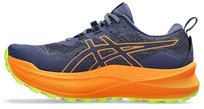 아식스 남성 러닝화 트라부코 맥스2 달리기 운동화 발볼 기본 딥오션 오렌지