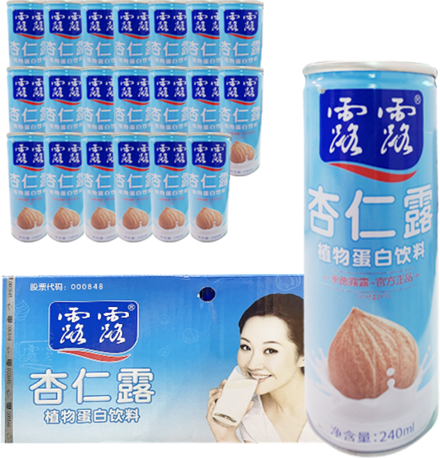 홍홍 중국식품 루루 아몬드음료 박스출고 아몬드드링크 중국음료, 1박스, 240ml