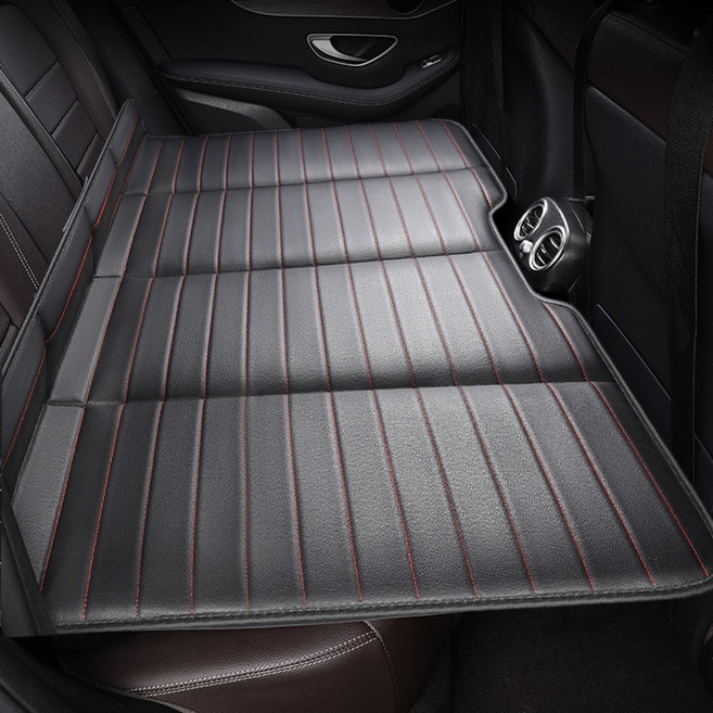 오솜 차박매트 뒷좌석 매트리스 접이식 여행 캠핑 매트, 레드블랙