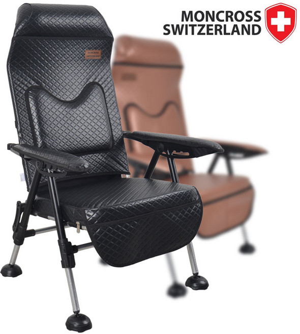 몽크로스 엠보싱 낚시의자 S230 민물낚시의자, 1개, 블랙