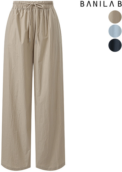 바닐라비 여성 스트링 밴딩 바스락 팬츠