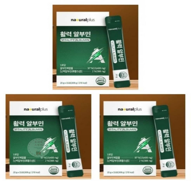 Natural 난백 알부민 15포x3개 실크펩타이드