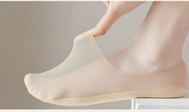여성 페이크삭스 무봉제 심리스 깊은 덧신 여름 발등덮는 양말 로퍼 슬립온 안벗겨지는