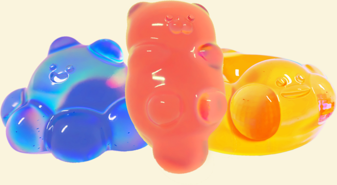 아기동물 모양 얼음틀 3종 SET/ 백설기 푸딩 초콜렛 다용도 실리콘틀, 1개