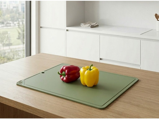 [살림사소] 국내 제조 칼집 강한 & 다용도 TPU 위생도마, 1개, 그린