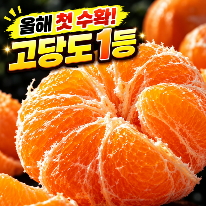 [올해 첫수확] 고당도 산지직송 제주 귤 감귤, 1박스, 3kg 당도선별