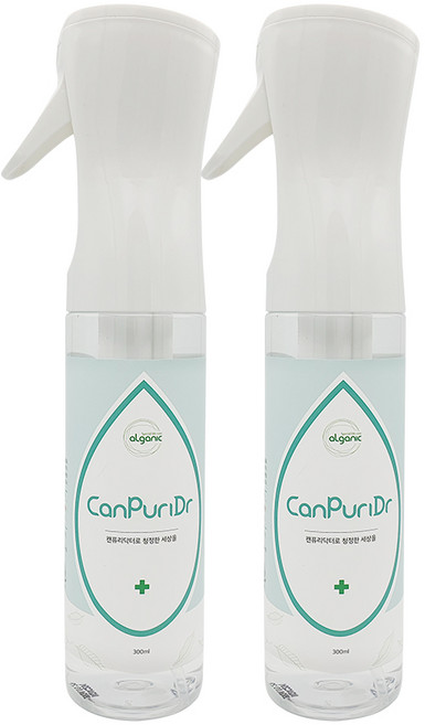 엘가닉 캔퓨리닥터 2개 - 올인원 방역 탈취 스프레이 암환자 항암 중 사용 가능, 300ml