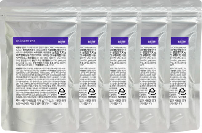 벨칸도 사료 마스터크래프트, 5개, 100g, 칠면조