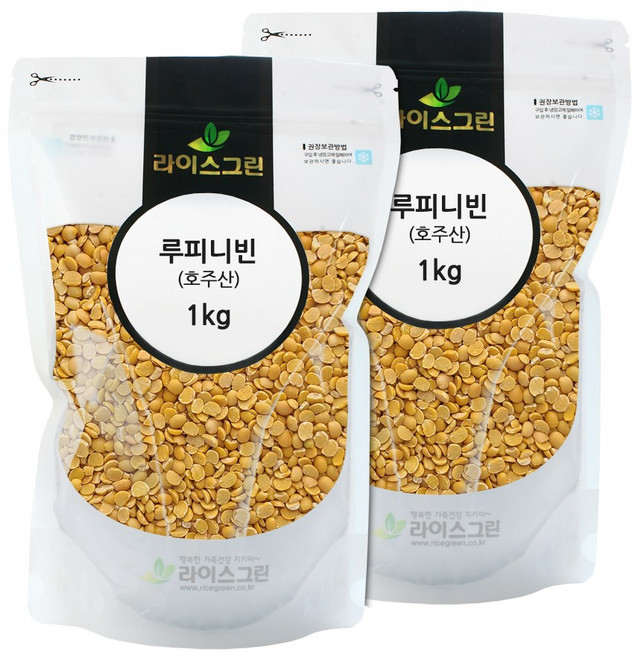라이스그린 루피니빈 2kg 루핀빈 루피니빈콩 호주산 100%, 2개, 1kg