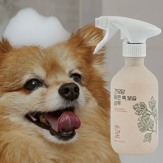 강아지 샴푸 저자극 테스트 완료 올인원 펫샴푸 천연향 모든 강아지용, 4개, 300ml