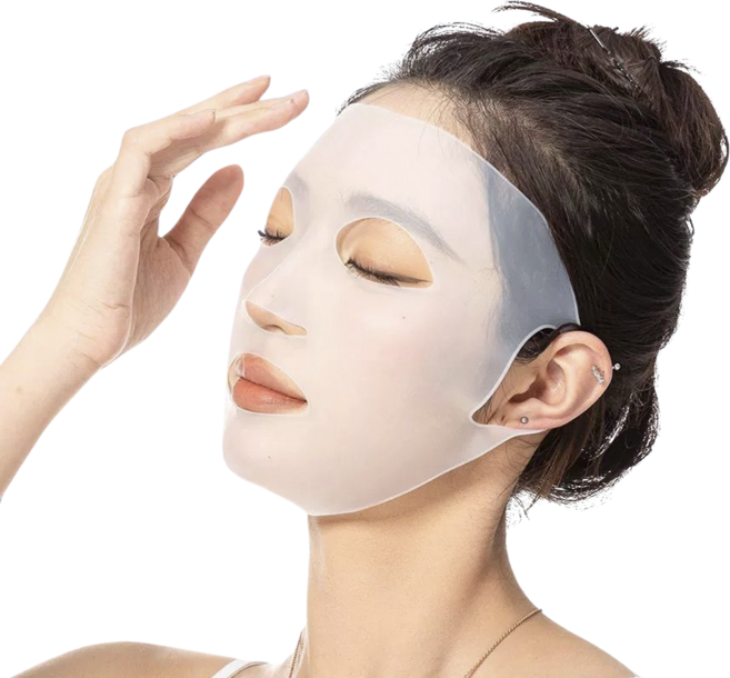 로로스키니 실리콘 마스크팩 커버 수분 진정 영양 밀착 얼굴 리프팅 패치 시트고정 2P, 2개, 2개입