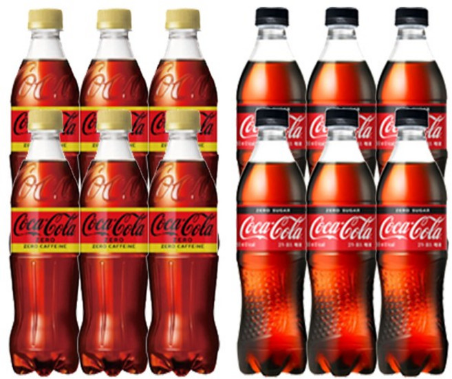 코카콜라제로 제로카페인 500mlx6개+코카콜라제로 500mlx6개, 12개, 500ml