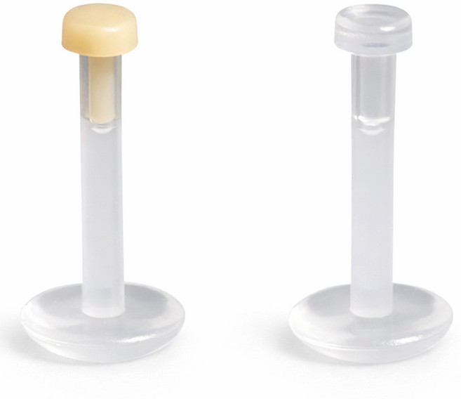 [바이베이직] 귀막힘 방지 투명 귀걸이 10개 세트 면접 학교 사무용 위생 면접용 알러지 방지 플라스틱 피어싱