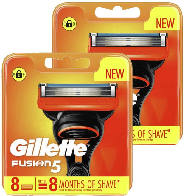 Gillette 吉列 Fusion 5 刮鬍刀片, 2個, 8入