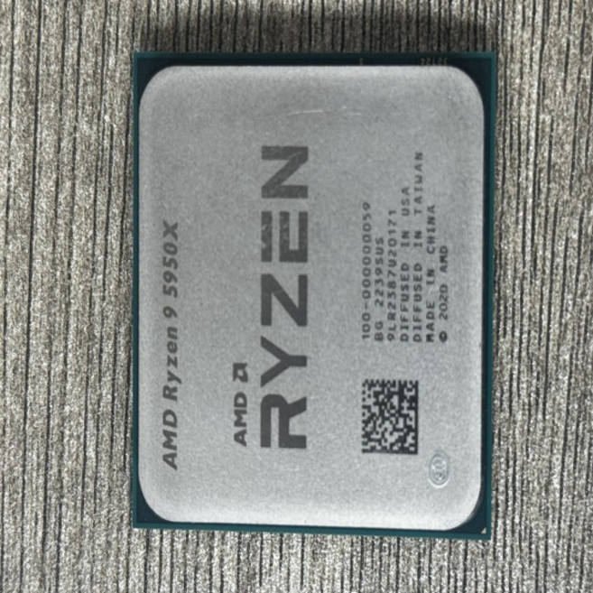 AMD 중고 라이젠 9 5950X R9 5950X 3.4 GHz 16코어 32스레드 CPU 프로세서 7NM L3=64M 100-000000059 소켓