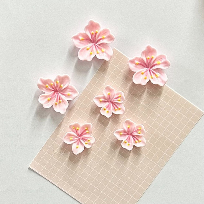 유스토어 벚꽃 냉장고자석 마그네틱 6P세트, 1세트