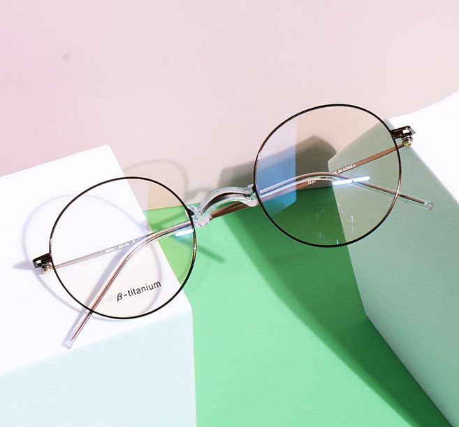 톤앤톤 새들노즈 NK 567 국산 투톤 컬러 베타 티타늄 와셔 다리 수작업 코받침 없는안경테