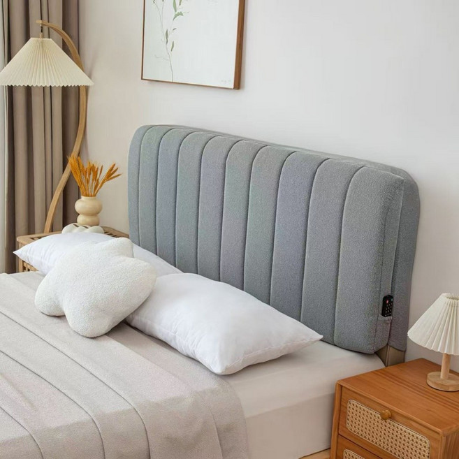 BENRAN 침대헤드보드 메모리폼침대 머리받이 보드 쿠션 헤드보드 안전 벽보호 푹신한 소파 등받이 매트리스 침대보호판 침대헤드, 구름회색