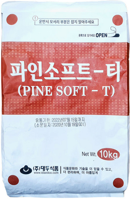 대두 파인소프트T 500g 깨찰빵 타피오카전분 파인소프트티 소분, 1개