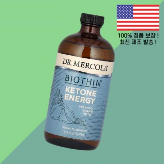 닥터 머콜라 비오틴 비타민B7 바이오틴 비타민B군 케톤 에너지 16온스 473ml Dr. Mercola Biothin Ketone Energy 16fl oz, 1개 - 쿠팡