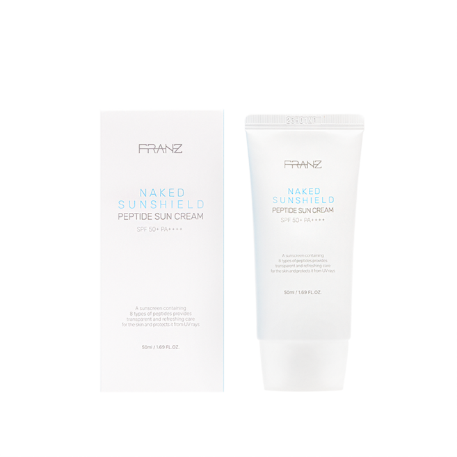 프란츠 네이키드 선쉴드 펩타이드 선크림 SPF50+ PA++++, 1개, 50ml