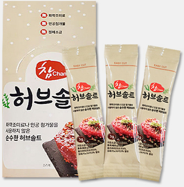 우리식품 고기엔 허브솔트, 3g, 1000개