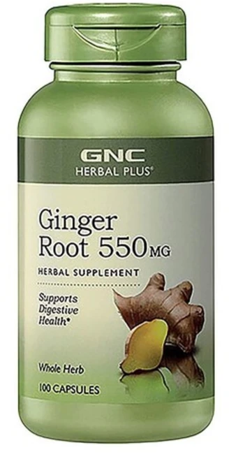 GNC 허벌 플러스 진저 루트 550mg 캡슐, 100정, 1개 - 쿠팡