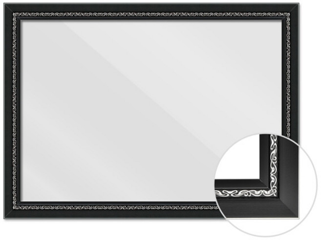 퍼즐액자 1000피스 액자 프레임 그레이스 블랙, 1개