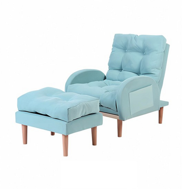 1인용 각도 조절 패브릭 소파 스툴 세트 (스카이), 상세 참조