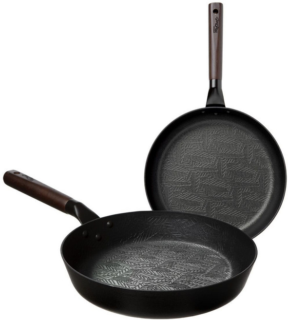 도루코 마이셰프 로바 IH 프라이팬 28cm & 28 cm, 2개, 프라이팬+궁중팬, 블랙 외