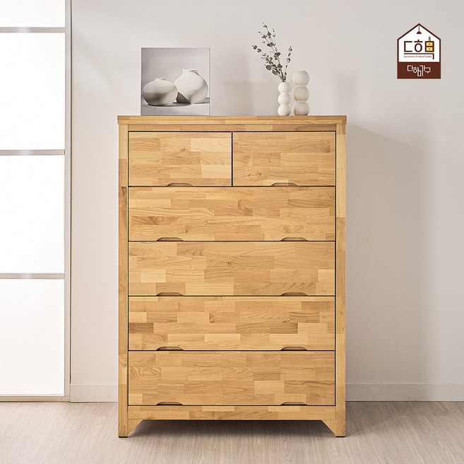 다하미 밀라노 엘더 원목 5단 옷 서랍장