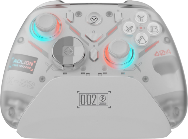 스위치2 게임 컨트롤러 | 듀얼 홀(자기) 선형 트리거 트리거 락 원터치 전환 PC 컴퓨터 호환 게임패드, 1개, 흰색, AL-K20TMR